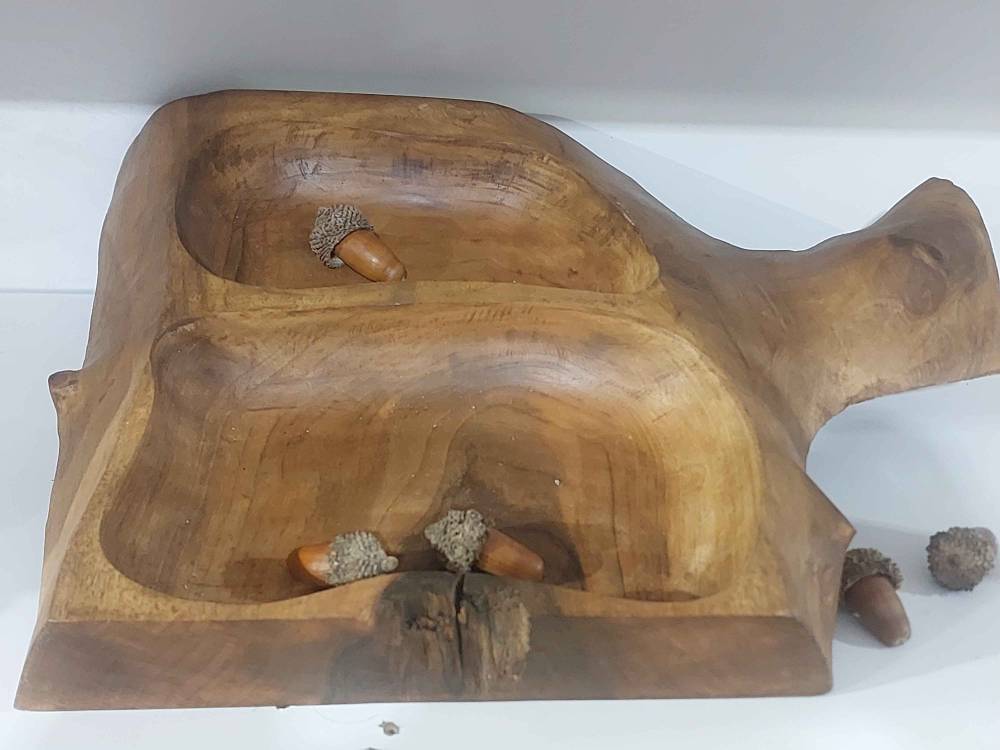 اردو خوری با چوب گردو دست ساز